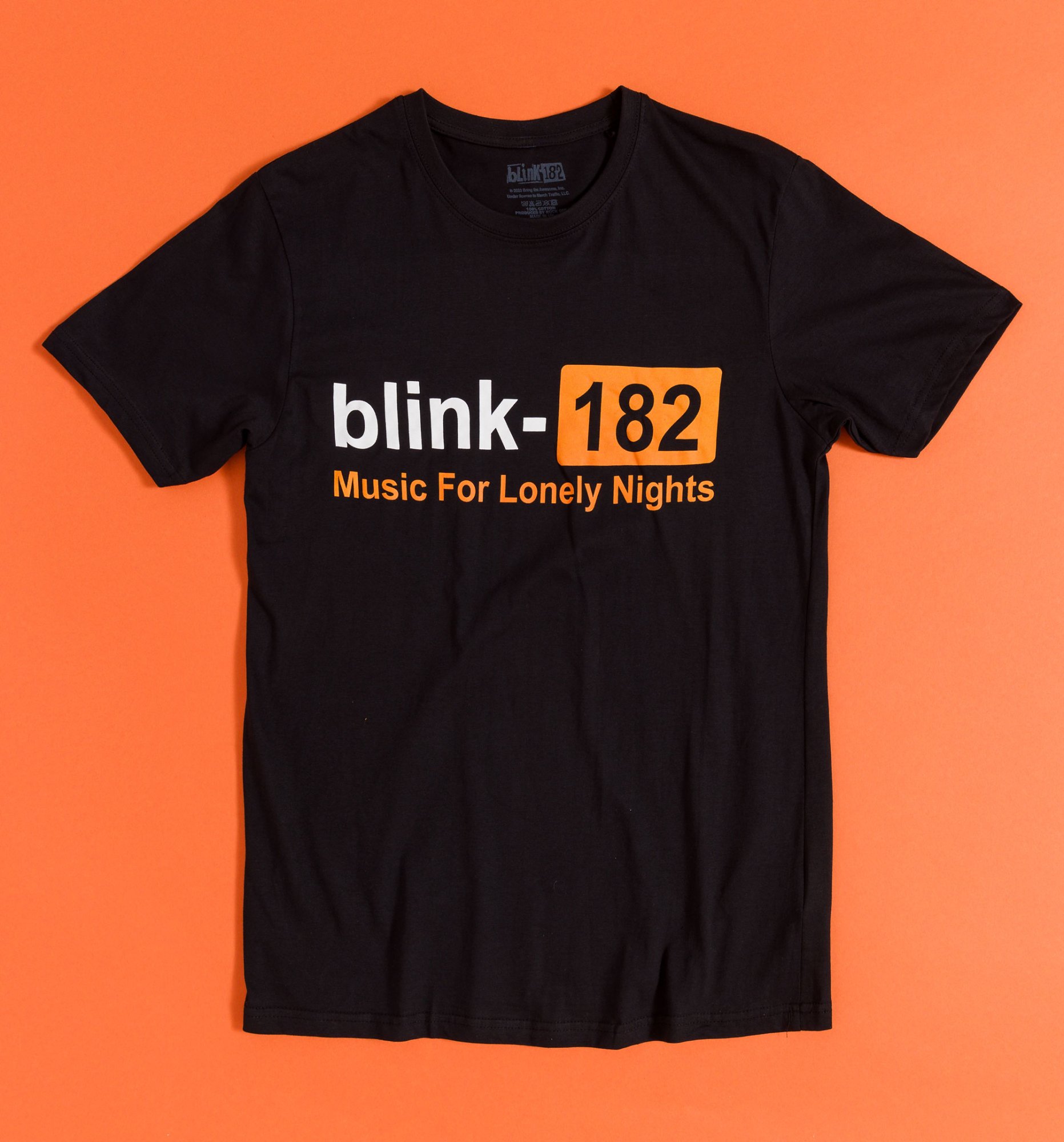 Men's Music Shirt Blink-182 Lonely Nights Official Band T-Shirt