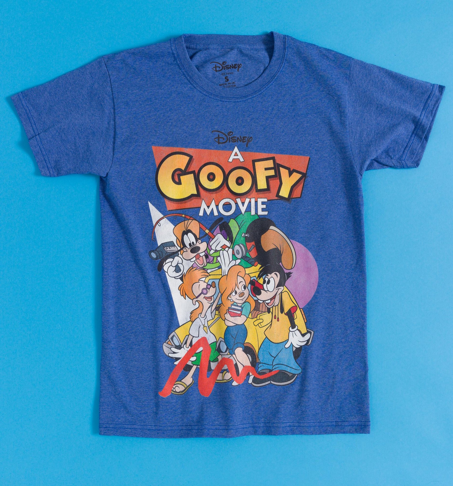 Disney A Goofy Movie Blue Marl T Shirt 