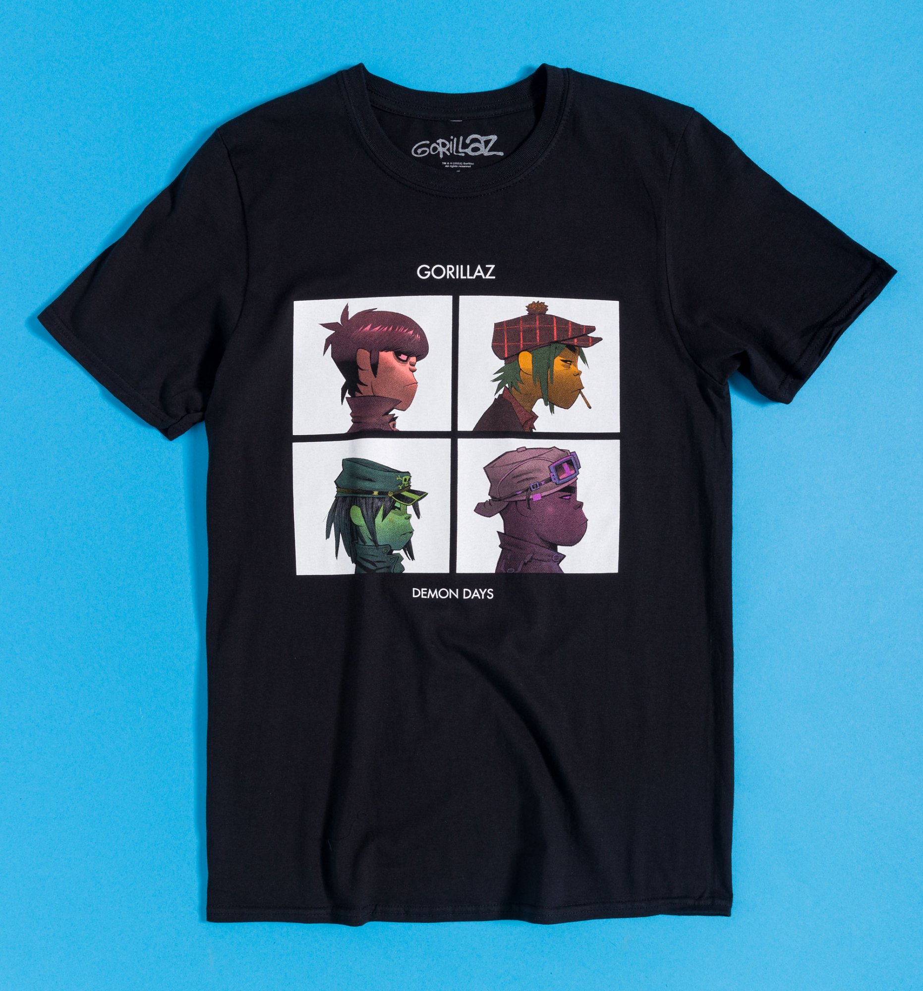 Gorillaz Demon Days Black TShirt