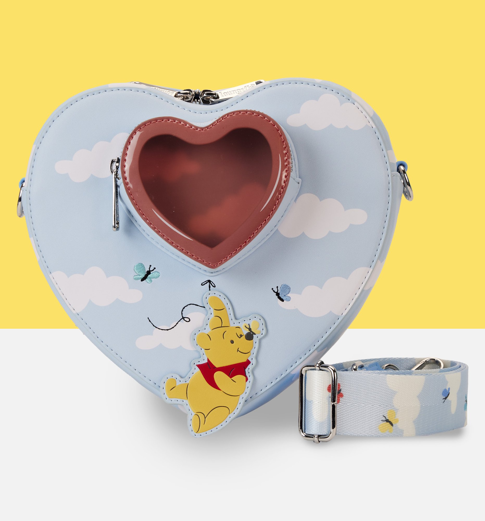 Loungefly Disney Winnie The Pooh Balloons Heart Crossbody
