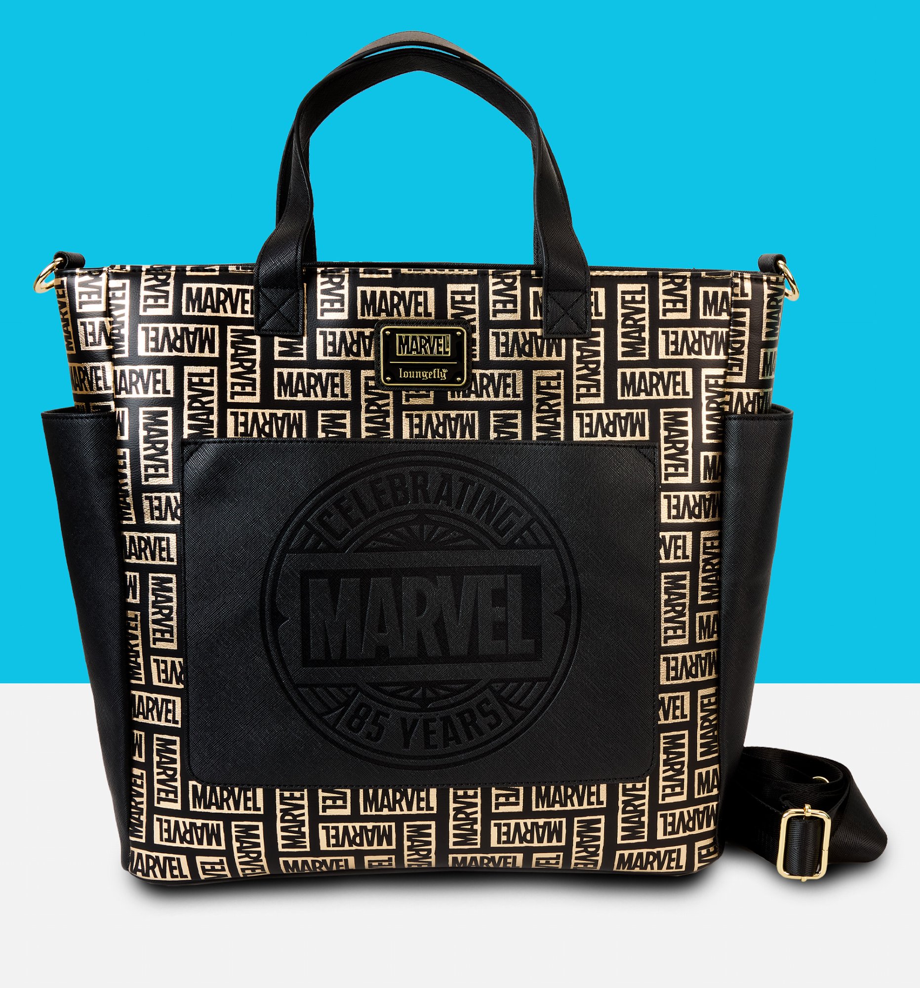 Loungefly Marvel Logo Convertible Backpack and Tote Bag