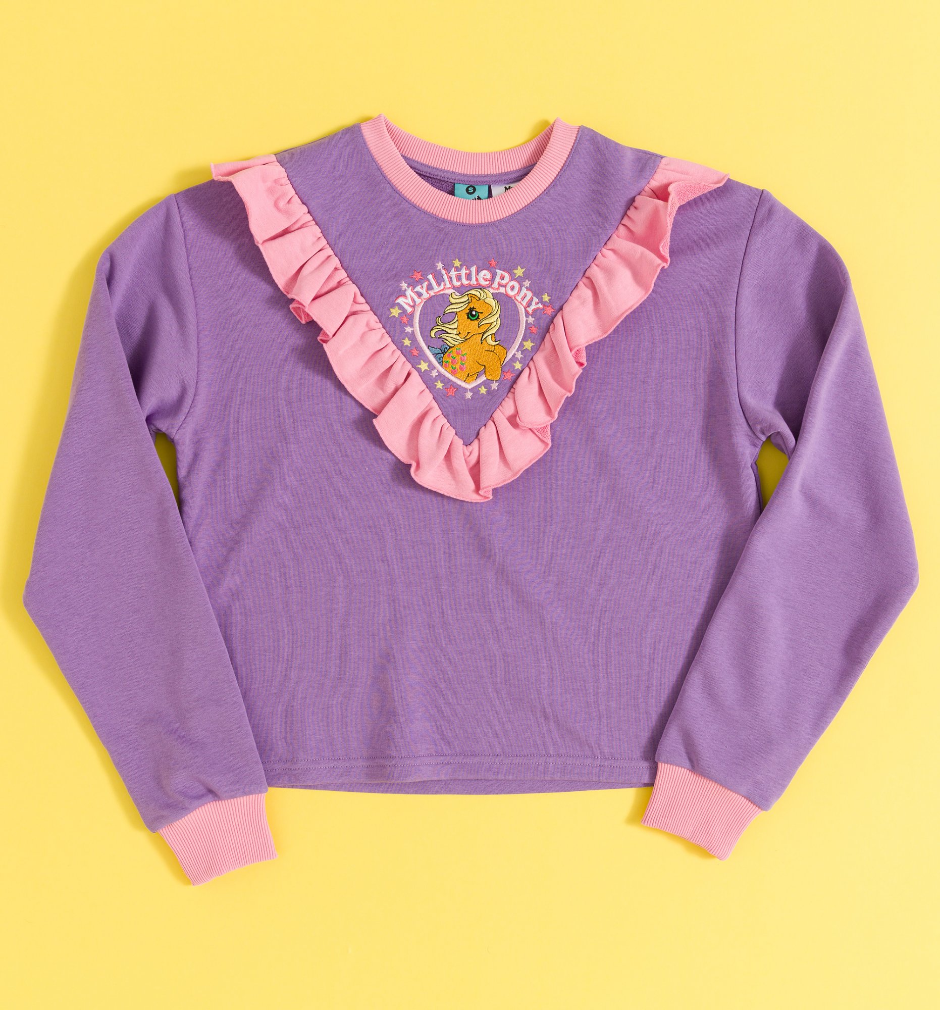 My Little Pony Ruffle Crop Lilac Sweater