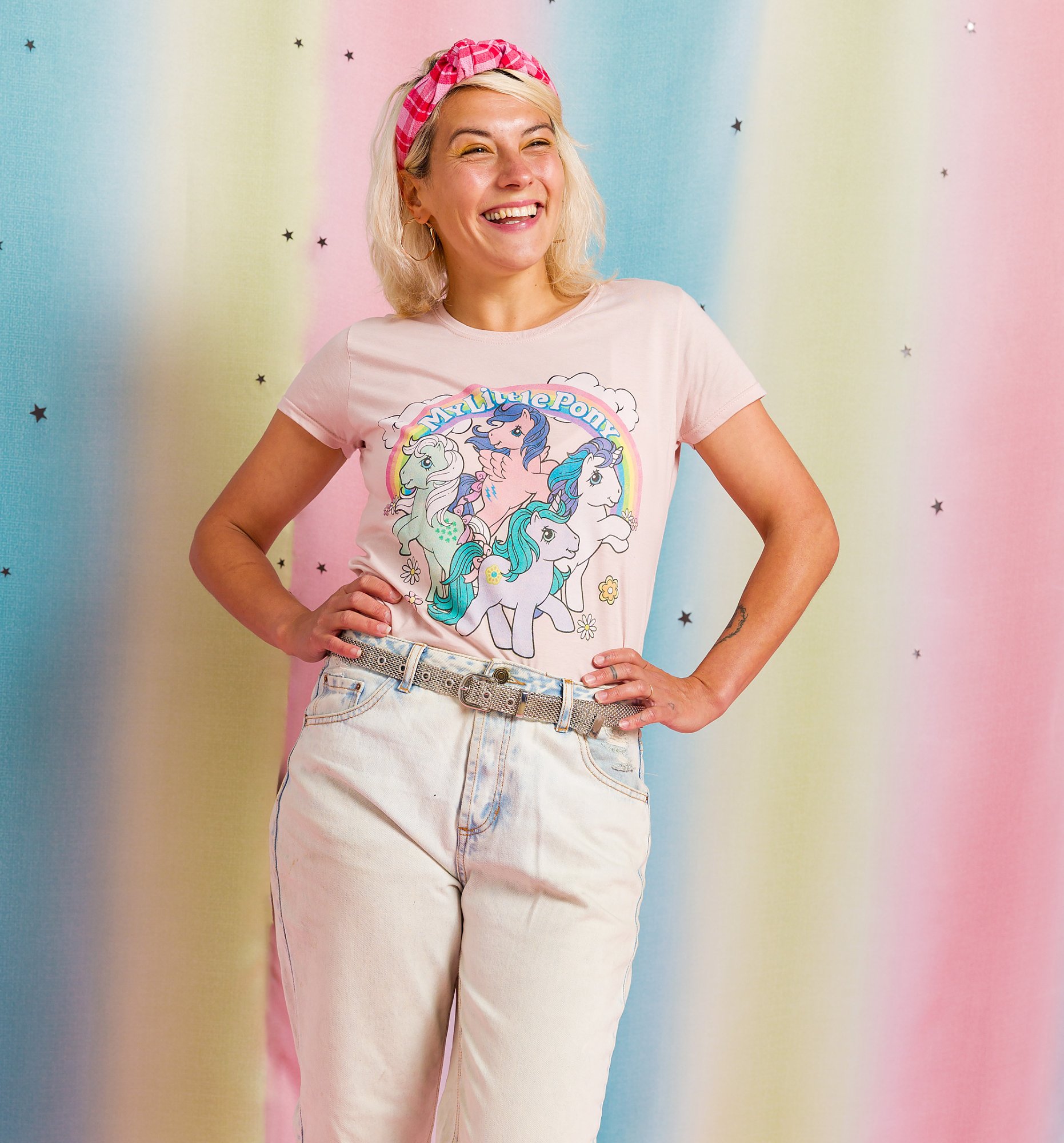 Women's My Little Pony Meadows Light Pink Fitted TShirt